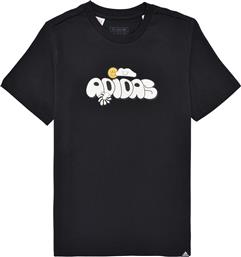 T-SHIRT ΜΕ ΚΟΝΤΑ ΜΑΝΙΚΙΑ GRAPHIC T-SHIRT ADIDAS