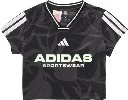 T-SHIRT ΜΕ ΚΟΝΤΑ ΜΑΝΙΚΙΑ HOUSE OF TIRO COLORS OF FOOTBALL CROP T-SHIRT KIDS ADIDAS