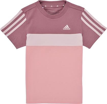 T-SHIRT ΜΕ ΚΟΝΤΑ ΜΑΝΙΚΙΑ TIBERIO 3-STRIPES COLORBLOCK COTTON T-SHIRT ADIDAS