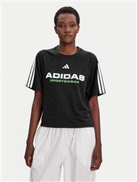 T-SHIRT TIRO X COMMON GOAL JACQUARD JL9212 ΜΑΥΡΟ LOOSE FIT ADIDAS