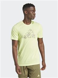 T-SHIRT TRAIN ESSENTIALS SEASONAL TRAINING GRAPHIC IJ9602 ΚΙΤΡΙΝΟ REGULAR FIT ADIDAS