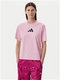T-SHIRT Z.N.E. JC5401 ΡΟΖ REGULAR FIT ADIDAS