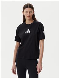 T-SHIRT Z.N.E. JJ4778 ΜΑΥΡΟ REGULAR FIT ADIDAS