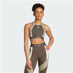 TECHFIT MEDIUM-SUPPORT HIGH-NECK COLORBLOCK BRA (9000229008-79430) ADIDAS