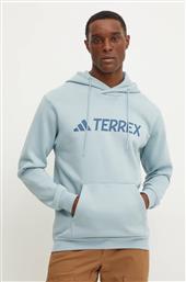 ΜΠΛΟΥΖΑ ΧΡΩΜΑ: ΜΠΛΕ, ΜΕ ΚΟΥΚΟΥΛΑ, JH3277 ADIDAS TERREX