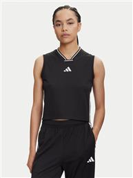 ΤΟΠ TIRO CUT 3-STRIPES MESH JG4115 ΜΑΥΡΟ REGULAR FIT ADIDAS