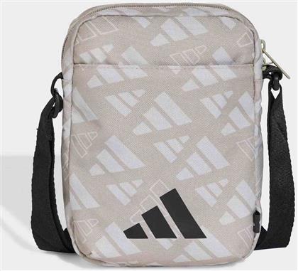 UNISEX ΤΣΑΝΤΑΚΙ CROSSBODY ''LINEAR MONOGRAM GRAPHIC ORGANIZER'' - JX1252 ΓΚΡΙ ADIDAS