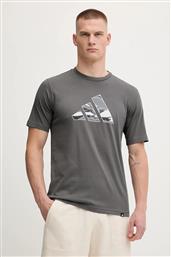 ΒΑΜΒΑΚΕΡΟ ΜΠΛΟΥΖΑΚΙ CAMO LOGO ΑΝΔΡΙΚΟ, ΧΡΩΜΑ: ΓΚΡΙ, KA7130 ADIDAS