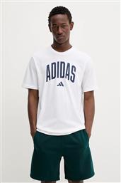 ΒΑΜΒΑΚΕΡΟ ΜΠΛΟΥΖΑΚΙ COLLEGIATE ΑΝΔΡΙΚΟ, ΧΡΩΜΑ: ΑΣΠΡΟ, JM6416 ADIDAS