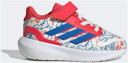 ΒΡΕΦΙΚΑ ΑΘΛΗΤΙΚΑ ΠΑΠΟΥΤΣΙΑ RUNNING ''RUNFALCON 5 DINO'' - JP6168 ΛΕΥΚΟ - ΚΟΚΚΙΝΟ ADIDAS