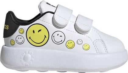 ΒΡΕΦΙΚΑ ΠΑΠΟΥΤΣΙΑ ADVANTAGE UNISEX SMILEY (ΜΕΓΕΘΗ 19-27) - ΛΕΥΚΟ ADIDAS