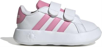 ΒΡΕΦΙΚΑ ΠΑΠΟΥΤΣΙΑ GRAND COURT 2.0 ΓΙΑ ΚΟΡΙΤΣΙΑ PINK/WHITE (ΜΕΓΕΘΗ 19-27) - ΛΕΥΚΟ ADIDAS