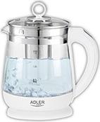 ΒΡΑΣΤΗΡΑΣ AD 1299 KETTLE GLASS 1.5ΛΤ ΜΕ ΡΥΘΜΙΣΗ ΘΕΡΜΟΚΡΑΣΙΑΣ ΚΑΙ TEA INFUSER ADLER από το e-SHOP