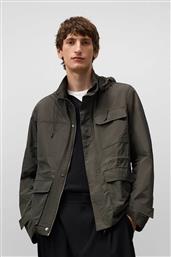 ADOLFO DOMíNGUEZ ΑΝΔΡΙΚΟ JACKET ΜΕ ΤΣΕΠΕΣ ΚΑΙ ΚΟΥΚΟΥΛΑ - 124031177 ΧΑΚΙ ADOLFO DOMINGUEZ