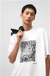 ADOLFO DOMíNGUEZ ΑΝΔΡΙΚΟ T-SHIRT ΜΕ GRAPHIC PRINT - 172041035 ΛΕΥΚΟ ADOLFO DOMINGUEZ