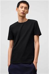 ADOLFO DOMíNGUEZ ΑΝΔΡΙΚΟ T-SHIRT ΜΟΝΟΧΡΩΜΟ SLIM FIT - 172021031 ΜΑΥΡΟ ADOLFO DOMINGUEZ