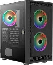 CASE GRAPHITE-G-BK-V3 MIDI TOWER WINDOW BLACK AEROCOOL