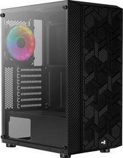 CASE HIVE FRGB G-BK-V3 MIDI TOWER TEMPERED GLASS BLACK AEROCOOL