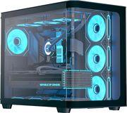 CASE P500C-G-BK-V1 MIDI TOWER TEMPERED GLASS BLACK AEROCOOL