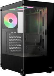 CASE PIVOT-G-BK-V3 MIDI TOWER TEMPERED GLASS BLACK AEROCOOL