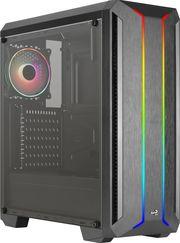 CASE SKYLINE ARGB WITH ARGB BACK FAN MIDI TOWER TEMPERED GLASS BLACK AEROCOOL