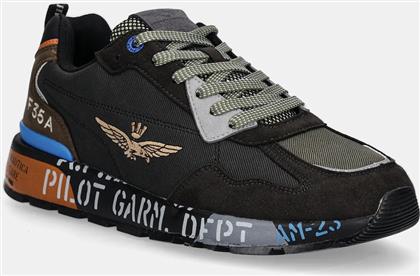 ΑΘΛΗΤΙΚΑ SNEAKERS ΧΡΩΜΑ: ΜΑΥΡΟ, 252SC0276UCT03380 AERONAUTICA