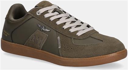 ΔΕΡΜΑΤΙΝΑ ΑΘΛΗΤΙΚΑ ΠΑΠΟΥΤΣΙΑ SNEAKERS ΧΡΩΜΑ: ΠΡΑΣΙΝΟ, 252SC0315UPL00244 AERONAUTICA