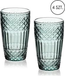 ΣΕΤ ΠΟΤΗΡΙΩΝ ELLA 370 ML 4-PACK ΧΡΩΜΑ: ΤΙΡΚΟΥΑΖ AFFEK DESIGN
