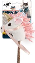 ΠΑΙΧΝΙΔΙ ΓΑΤΑΣ VINTAGE WHISKER UNICORN RIDER ΛΕΥΚΟ (38X18,5X33CM) AFP