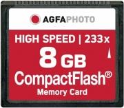 COMPACT FLASH 8GB HIGH SPEED 233X MLC AGFAPHOTO