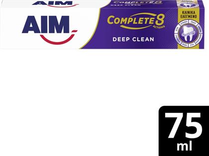 ΟΔΟΝΤΟΚΡΕΜΑ COMPLETE 8 ACTIONS DEEP CLEAN 75ML AIM