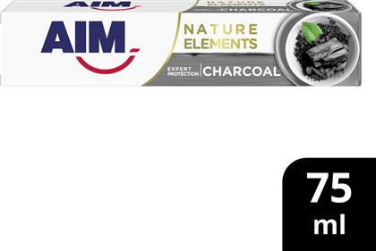 ΟΔΟΝΤΟΚΡΕΜΑ NATURE ELEMENTS CHARCOAL WHITE & DETOX (75ML) AIM από το e-FRESH