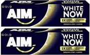 ΟΔΟΝΤΟΚΡΕΜΑ WHITE NOW GOLD 75ML 2ΤΕΜ AIM