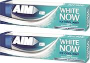 ΟΔΟΝΤΟΚΡΕΜΑ WHIΤE NOW ICE MINT 75ML 2ΤΕΜ AIM