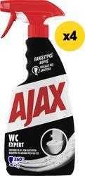 ΚΑΘΑΡΙΣΤΙΚΟ ΕΠΙΦΑΝΕΙΩΝ WC EXPERT ΑΝΤΛΙΑ 2000ML(4Χ500ML) AJAX