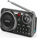APR-500BK ΜΑΥΡΟ ΦΟΡΗΤΟ ΡΑΔΙΟΦΩΝΟ ΜΕ BLUETOOTH USB TF REC ΕΞΟΔΟ ΑΚΟΥΣΤΙΚΩΝ ΚΑΙ ΟΘΟΝΗ-2.5W AKAI
