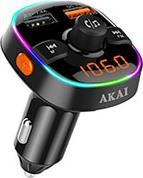 FMT-52BT FM TRANSMITTER ΜΕ LED HANDS FREE ΦΟΡΤΙΣΤΗ ΑΥΤΟΚΙΝΗΤΟΥ BLUETOOTH MICRO SD ΚΑΙ 2 USB AKAI