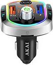 FMT-63BT FM TRANSMITTER ΚΑΙ ΦΟΡΤΙΣΤΗΣ ΜΕ BLUETOOTH FM MICRO SD 2 USB LED ΚΑΙ HANDS FREE AKAI