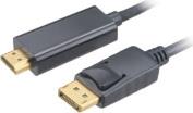 AK-CBDP20-18BK 4K DISPLAYPORT TO HDMI ACTIVE ADAPTER CABLE AKASA από το e-SHOP