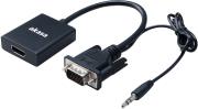 AK-CBHD23-20BK VGA TO HDMI WITH AUDIO CABLE AKASA από το e-SHOP