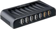 AK-HB-12BKCM CONNECT 7FC 5-PORT USB2.0 HUB WITH 2 FAST CHARGING PORTS POWER ADPATER INCL. AKASA από το e-SHOP
