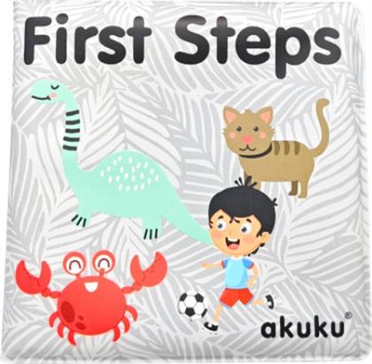 ΜΑΛΑΚΟ ΒΙΒΛΙΑΡΑΚΙ ΜΠΑΝΙΟΥ FIRST STEPS A0477 - - A0477 AKUKU