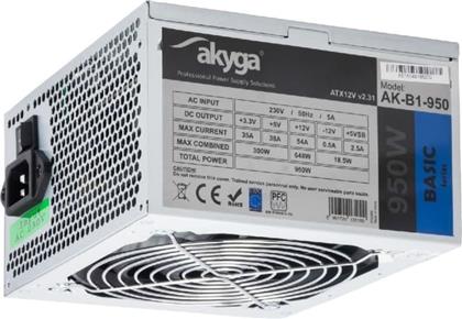 ΤΡΟΦΟΔΟΤΙΚΟ ΥΠΟΛΟΓΙΣΤΗ AK-B1-950 950W ATX P4+4 PCI-E 6+2 PIN - ΜΑΥΡΟ AKYGA