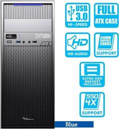 ΚΟΥΤΙ DESKTOP FUTURA BLUE PRO N5000 MIDI TOWER - ΜΑΥΡΟ ALCATROZ