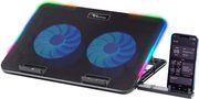 NOTEBOOK & PHONE COOLING STAND 2 FANS VENDAVAL G2 RGB BLACK VENDAVAL-G2-RGB ALCATROZ