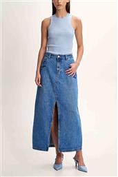 ΓΥΝΑΙΚΕΙΑ MAXI ΦΟΥΣΤΑ DENIM ΜΕ ΑΝΟΙΓΜΑ - 8919276 ΜΠΛΕ ΣΚΟΥΡΟ ALE