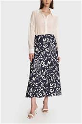ΓΥΝΑΙΚΕΙΑ MIDI ΦΟΥΣΤΑ ΜΕ ALL-OVER ABSTRACT PRINT - 8921491 ΑΣΠΡΟΜΑΥΡΟ ALE