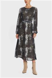 ΓΥΝΑΙΚΕΙΟ MAXI ΦΟΡΕΜΑ ΜΕ ΔΙΑΦΑΝΕΙΑ ΚΑΙ ALL-OVER PRINT - 8921631 ΓΚΡΙ ALE