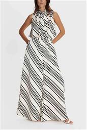 ΓΥΝΑΙΚΕΙΟ ΠΑΝΤΕΛΟΝΙ ΜΕ ΡΙΓΕ PRINT WIDE LEG - 8921635 ΚΡΕΜ ALE