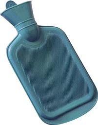 HOT WATER BOTTLE ΘΕΡΜΟΦΟΡΑ ΝΕΡΟΥ ΜΕ ΡΑΒΔΩΣΕΙΣ 2L - ΜΠΛΕ ALFACARE